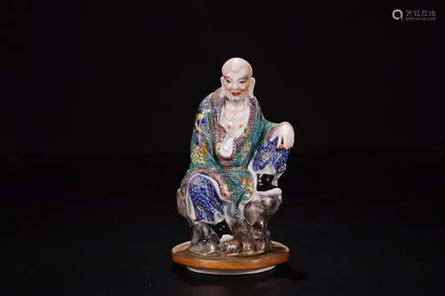 A PORCELAIN ARHAT BUDDHA