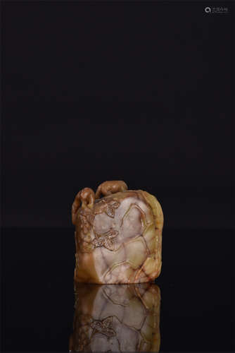 CHINESE SOAPSTONE SQUARRIL SEAL