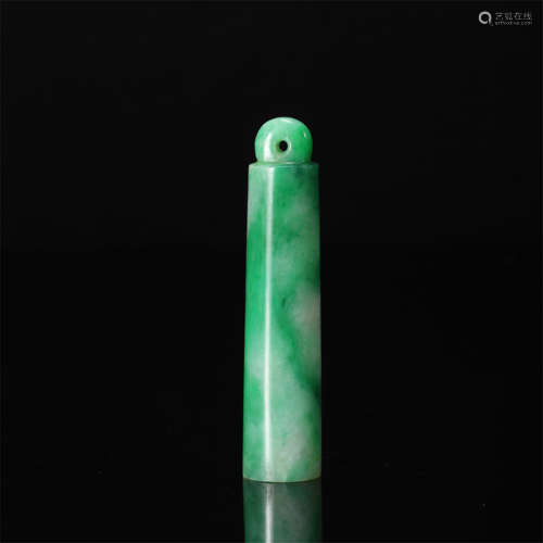 CHINESE JADEITE OFFICIAL HAT FEATHER HOLDER