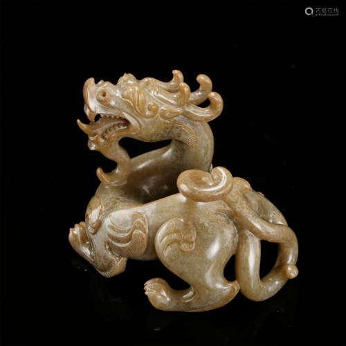 CHINESE ANCIENT JADE BEAST