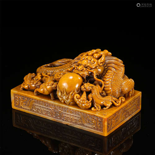 CHINESE TIANHUANG STONE BEAST SEAL