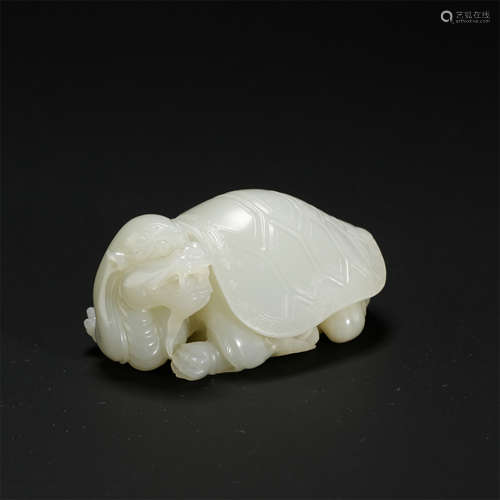 CHINESE WHITE JADE TURTLE