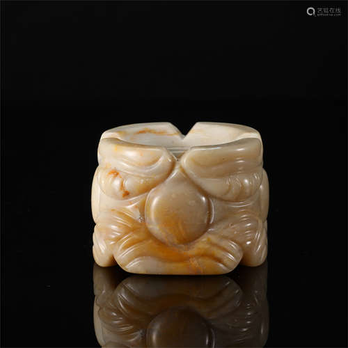 CHINESE NEPHRITE JADE CONG HAN DYNASTY