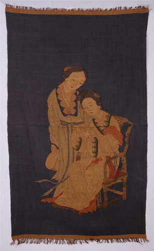 CHINESE EMBROIDERY KESI TAPESTRY OF BEAUTY