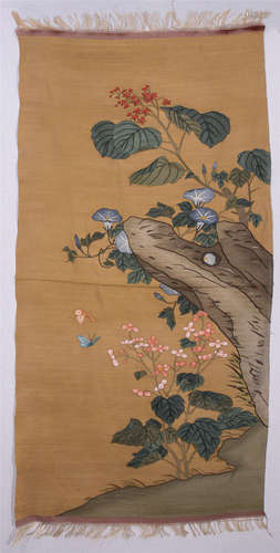 CHINESE EMBROIDERY KESI TAPESTRY OF MOUNTAIN VIEWS