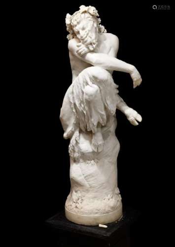 Marble Statue 'Le Songe D'Une Nuit D'Ete'
