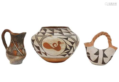 3 Pc. Assortment of Acoma Pottery