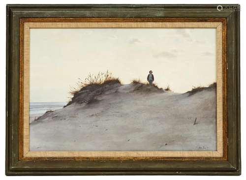 Alan Price 'On the Dunes' Oil on Board