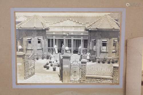 A Sepia Photograph of an Indian Residences