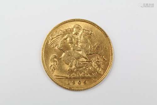 Edward VII Half Sovereign, dated 1809