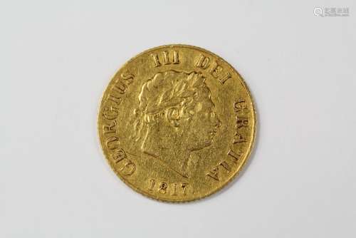 A George III Half Guinea dated 1817