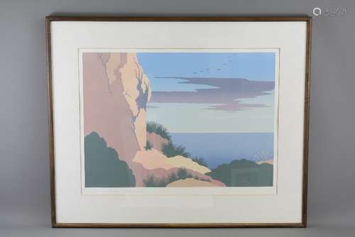 Julia Matcham British (1933-     ) Screen Print; limited edition nr 127/130, depicting 'The View towards Saracusa