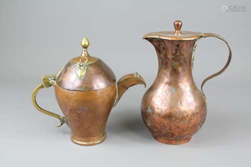 Two Caucasus Copper Coffee Pots (wf) (2)