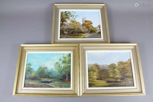 George Horne Oil on Canvas; Four paintings, the first depicting 