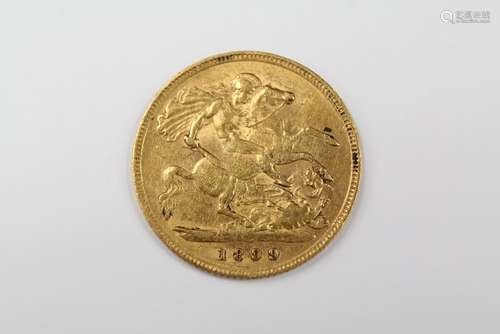 A Queen Victoria Half Sovereign, 1899