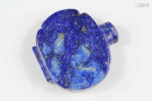 A Chinese Lapis Lazuli Scent Bottle, approx 5