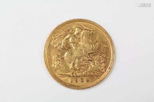 An Edward VII Half Sovereign