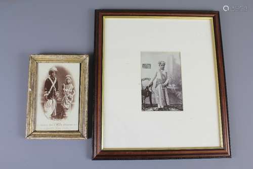 A Black and White Photograph of a Young Indian Prince, a full-length portrait, approx 9