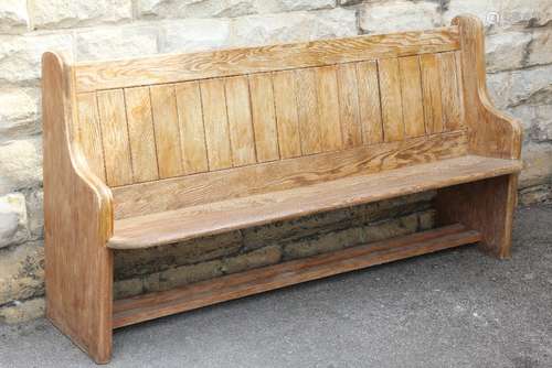 A Vintage Pine Church Pew, approx 180 l cms