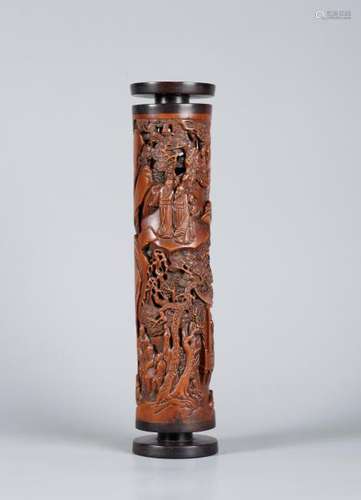 A CHINESE SANDAL WOOD INCENSE HOLDER, REPUBLIC PERIOD