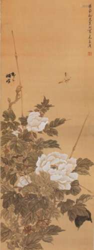 A CHINESE PAINTING, XI GANG (1746-1803), INK AND COLOR