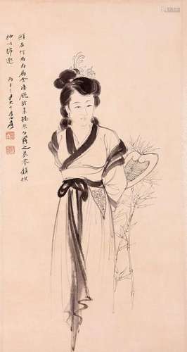 A CHINESE PAINTING, AFTER  ZHANG DA QIAN (1899-1983),