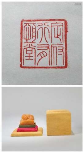 A CHINESE TIANHUANG STONE SEAL