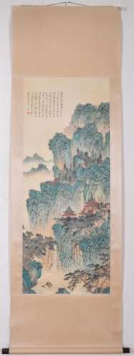 A CHINESE PAINTING, AFTER PU RU (1896-1963), INK AND