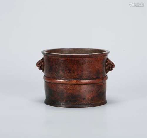 A CHINESE BRONZE CENSER, 'DA MING XUANDE NIAN ZHI' MARK