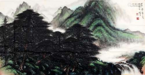 A CHINESE PAINTING, AFTER LI XIONG CAI ( 1910-2001),