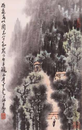 A CHINESE PAINTING, AFTER LI KE RAN (1907-1989), INK