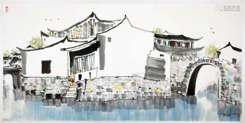 A CHINESE PAINTING, AFTER WU GUAN ZHONG (1919-2010)INK