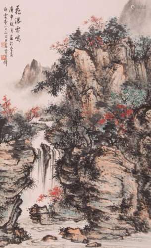 A CHINESE PAINTING, AFTER HUANG JUN BI (1898-1991), INK