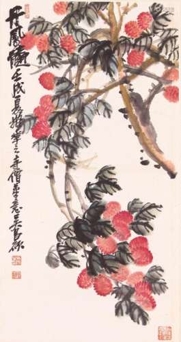 A CHINESE PAINTING, AFTER WU CHANG SHUO (1844-1927),