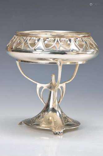 Art Nouveau Centrepiece, German, around 1900, silver