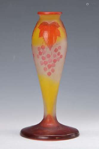 lamp stand in vase shape, signed Galle, around 1918/20