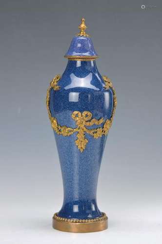 lidded vase, Sevres, around 1909/12, stoneware