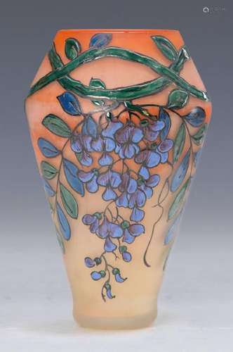 vase, Leune, Paris, around 1923, colourless multilayer