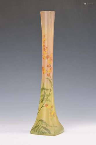 vase, Legras, around 1920, with embossed floral