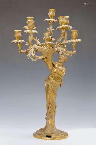 Pompous Candlestick in shape the God Pan, France