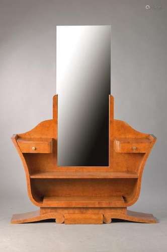 dressing table, France, 1930s, birds eye mapleveneer