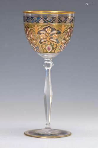 wine glass, Jodpur, Vienna, around 1905, colorless