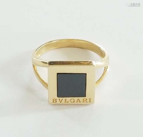 14K Gold Bulgari Signed Ring