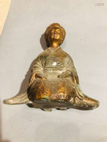 Chinese Gilt Bronze Lady