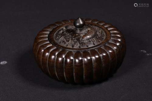 Chinese Wood Cover Censer