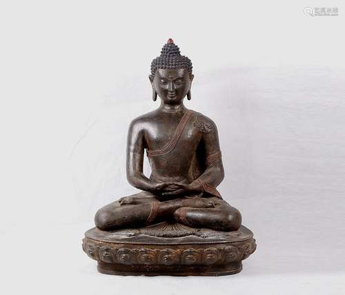 Qing Chinese Bronze Sakyamuni