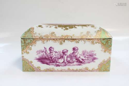 19th.C Porcelain Box