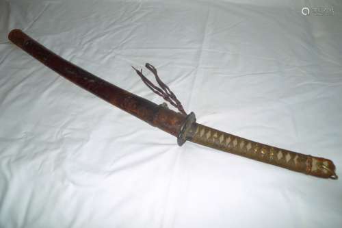 Japanese WW2 Gunto Sword Wakizashi Samurai Katana