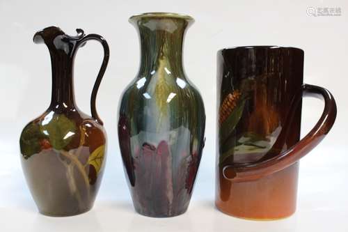 3 Rookwood Vases