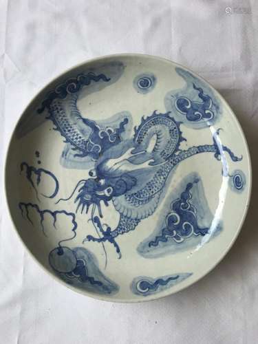 Chinese Blue and White Porcelain Plate